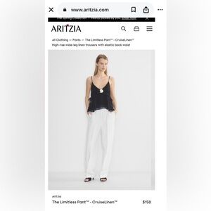 NWOTS Aritzia The Limitless Pant™ - CruiseLinen™ Sz 4 White